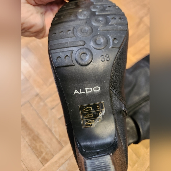Aldo Black Dressy Boots 7.5 (38) - Picture 5 of 7